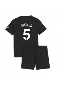 Manchester City John Stones #5 Babytruitje Uit tenue Kind 2025-26 Korte Mouw (+ Korte broeken)